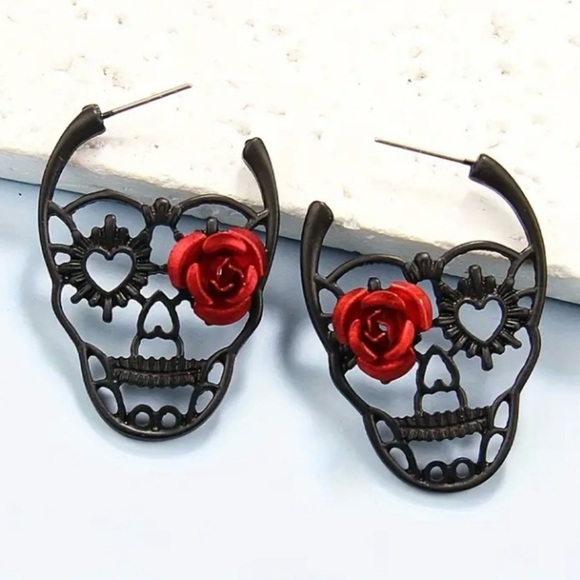 Betsey Johnson Jewelry - ✨Betsey Johnson Sugar Skull Earrings